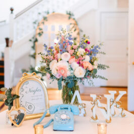 Kaycie's welcome table. Photo by Rachel Dampolo.